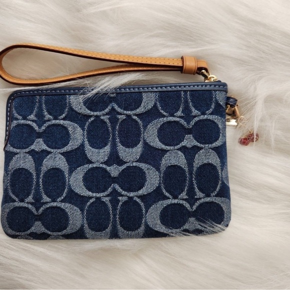 Coach Denim Key & Card Holder - Picture 6 of 6